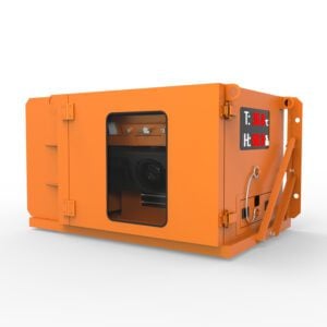 Custom Outdoor AC-Cooled Projector Enclosure for Wall Mapping Applications