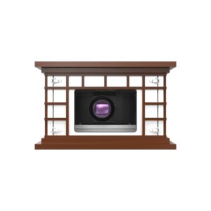 Retro-Style Projector & Enclosure System for Projector Epson CB-L25000U/30000U with weatherproof IP65, smart thermostatic control and vintage aesthetic