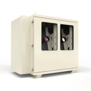 All-Weather IP65 Projector Enclosure for Dual Epson CB-PU Series PU2220B/2216W/2213B full-sealed protection and in portrait mode - Image 4