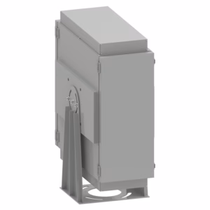 Vertical installation outdoor box for Appotronics AL-FU10K/FU905/FU805/FU715. IP65 rated, 360° mount support, lens stability bracket. Ideal for portrait projection.