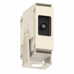 Rugged IP65 outdoor enclosure for Christie iS Series projectors. Waterproof, dustproof, active cooling. Optimized for 3D mapping, architectural projection & large events.