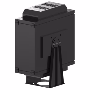 Christie GS Series portrait outdoor housing. Waterproof enclosure for vertical projection mapping. For DWU880/1100/1400-GS.