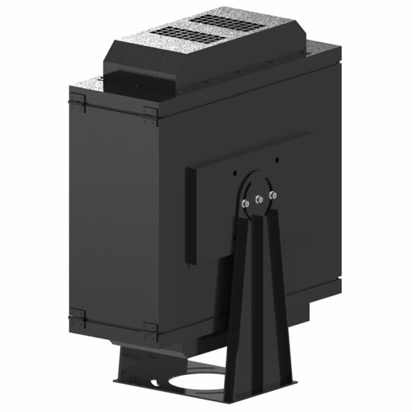 Christie GS Series portrait outdoor housing. Waterproof enclosure for vertical projection mapping. For DWU880/1100/1400-GS.