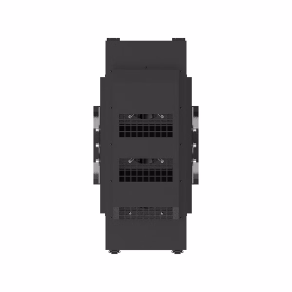 Christie GS Series portrait outdoor housing. Waterproof enclosure for vertical projection mapping. For DWU880/1100/1400-GS.