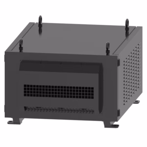 All-weather IP65 projector enclosure designed for Digital Projection M-Vision 24000–27000 WU. Waterproof & dustproof for stadiums, mapping, and outdoor events.