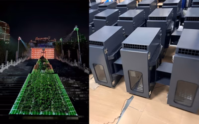 Ground 3D Mapping Projector Protection Climate Control Enclosure Holding Panasonic PT-VMQ85 Series