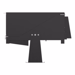 Panasonic PT-MZ20K in IP65 outdoor projector enclosure, Weatherproof housing for PT-MZ20KL 20000 lumen laser projector, IP65 rated outdoor projector box for Panasonic MZ20K series, All-weather projector enclosure with cable glands installed