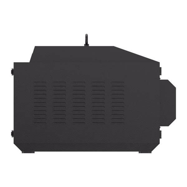 Panasonic PT-MZ20K in 30-degree upward tilt outdoor projector enclosure