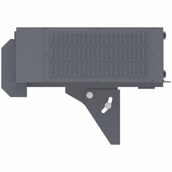 Panasonic PT-MZ20K ground-mounted pole enclosure for projection mapping, Pole-mounted outdoor projector housing for building façade projection, IP65 climate-controlled enclosure on pole for ground installation,Outdoor projector box with pole mounting for architectural mapping