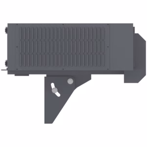 Panasonic PT-MZ20K ground-mounted pole enclosure for projection mapping, Pole-mounted outdoor projector housing for building façade projection, IP65 climate-controlled enclosure on pole for ground installation,Outdoor projector box with pole mounting for architectural mapping