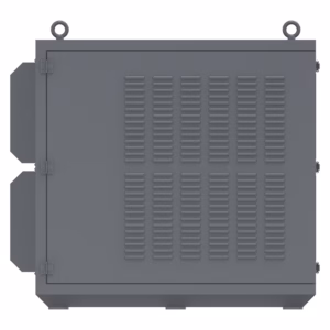 Dual-projector climate control housing for Vivitek DU9900Z & DU9800Z. IP65 waterproof, dustproof, with twin-zone cooling. Ideal for stereo 3D mapping outdoors.