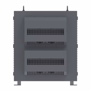 Dual-projector climate control housing for Vivitek DU9900Z & DU9800Z. IP65 waterproof, dustproof, with twin-zone cooling. Ideal for stereo 3D mapping outdoors.