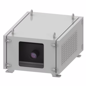 IP65 outdoor protection box for Vivitek DU9900Z & DU9800Z. Weatherproof, dustproof, climate-controlled. Precision-engineered for 3D projection mapping & architecture.