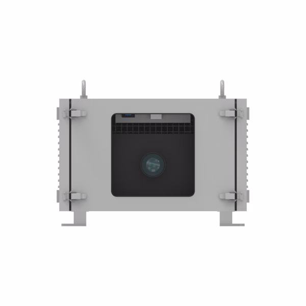 IP65 outdoor protection box for Vivitek DU9900Z & DU9800Z. Weatherproof, dustproof, climate-controlled. Precision-engineered for 3D projection mapping & architecture.