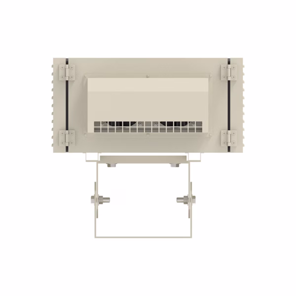 Compact IP65 protection box for Vivitek RU Series projectors. Dustproof, waterproof, climate-controlled. Ideal for outdoor signage & architectural projection.